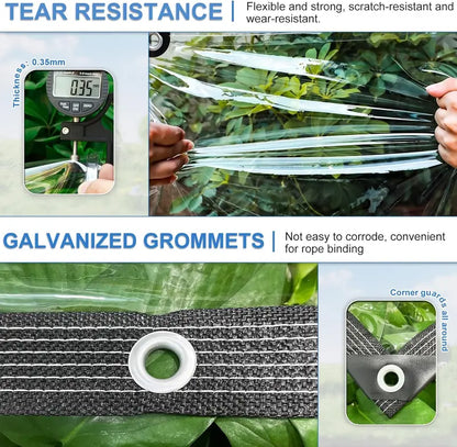 Heavy-Duty Clear Waterproof Tarps