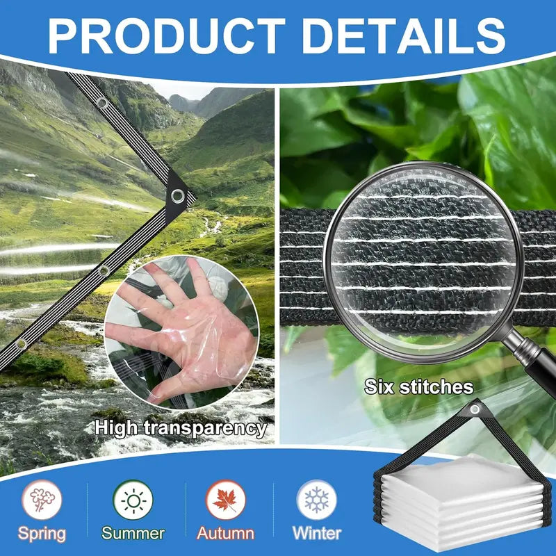 Heavy-Duty Clear Waterproof Tarps