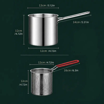 Stainless Steel Deep Fryer Set
