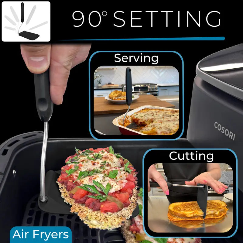 7-Angle Adjustable Spatula with 2 Replaceable PPSU Heads