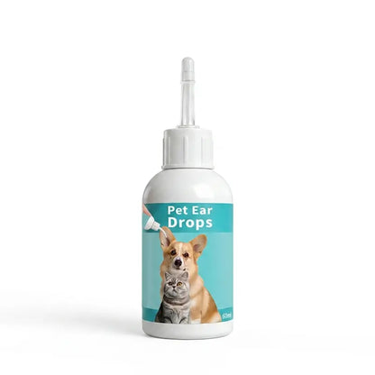 Pet Ear Wash Solution – Gentle Ear Cleaning Drops for Cats & Dogs
