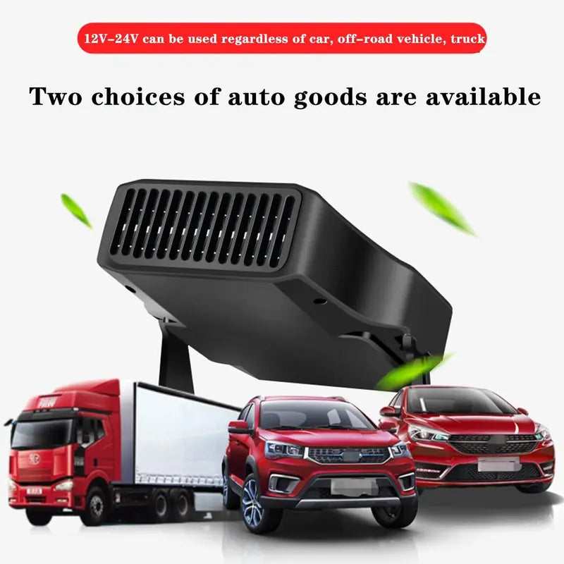 12V 2-in-1 Portable Car Heater & Cooling Fan