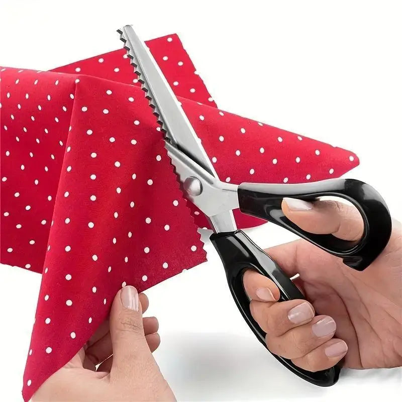 Stainless Steel Zig Zag Scissors with Serrated Teeth