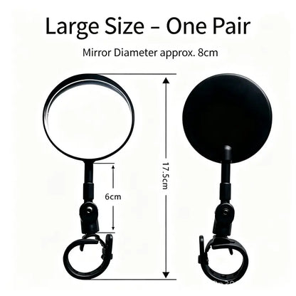 Universal Adjustable Bike Rear View Mirror Set (2 Pcs)
