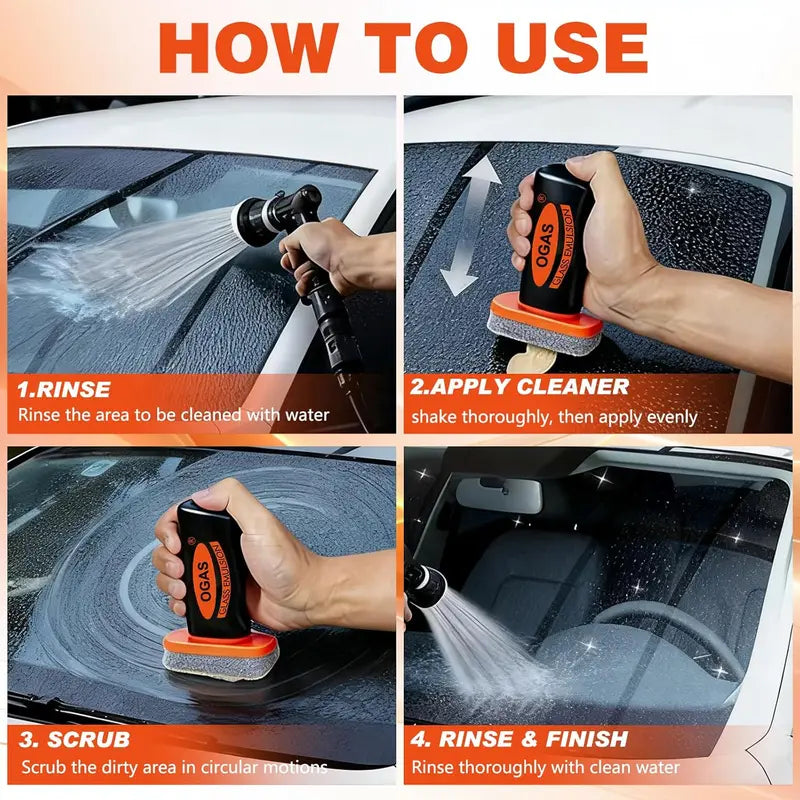 Car Glass Oil Film Remover Kit