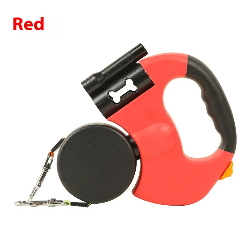 2-in-1 Adjustable Retractable Dog Leash Stretchable