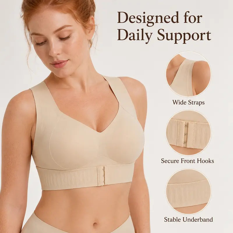 【Postural correction】Women’s Beige Wireless Bra
