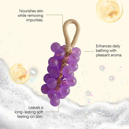 Handmade Transparent Gemstone Grape Soap Cluster