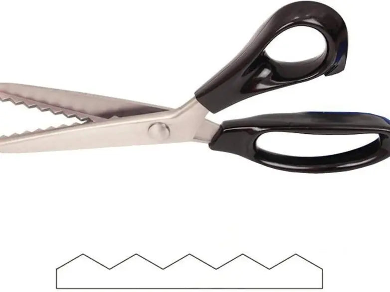 Stainless Steel Zig Zag Scissors with Serrated Teeth