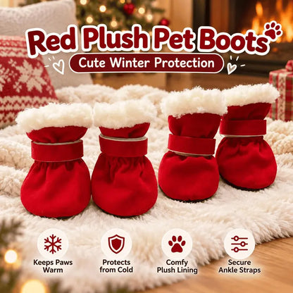 Soft Velvet Puppy Booties