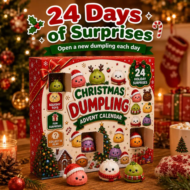 Christmas Advent Calendar 2026 – 24 Dumpling Squishy Toys