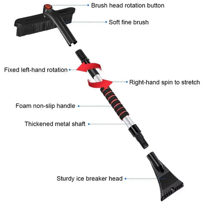 Adjustable Extendable Car Shovel with Handle