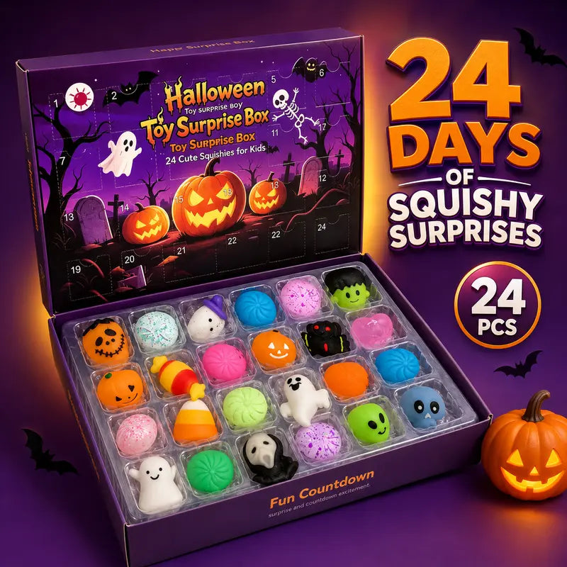 24-Piece Halloween Squishy Countdown Surprise Box