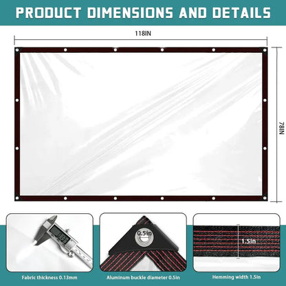 Heavy-Duty Clear Waterproof Tarps