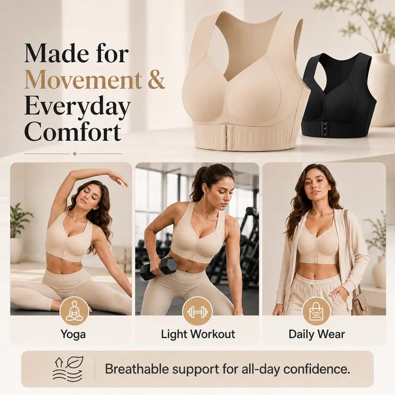 【Postural correction】Women’s Beige Wireless Bra