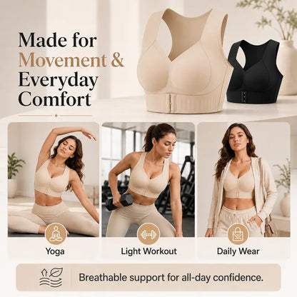 【Postural correction】Women’s Beige Wireless Bra