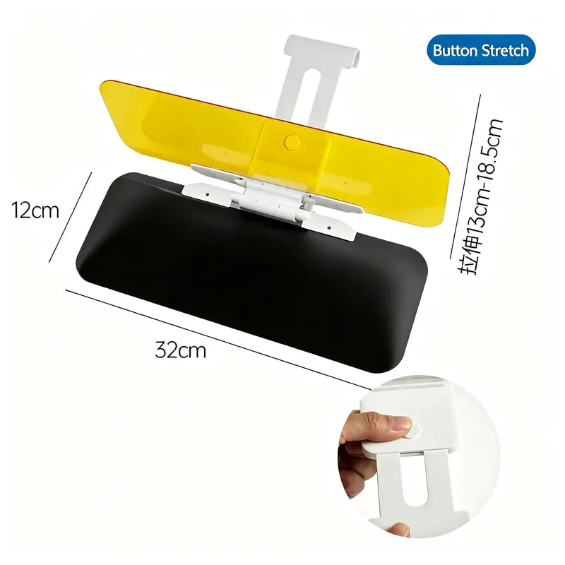 2-in-1 Day & Night Anti-Glare Car Sun Visor Shield