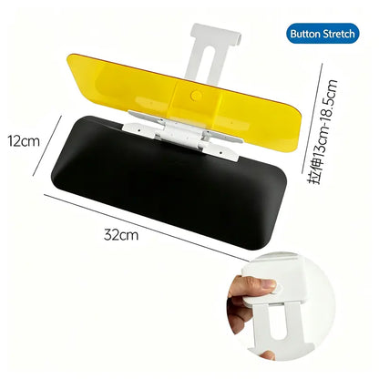 2-in-1 Day & Night Anti-Glare Car Sun Visor Shield
