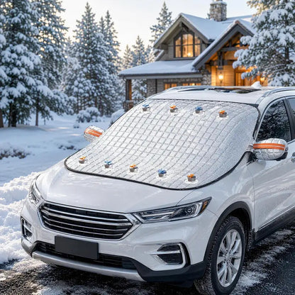 Thick Quilted Car Windshield Snow & Frost Cover
