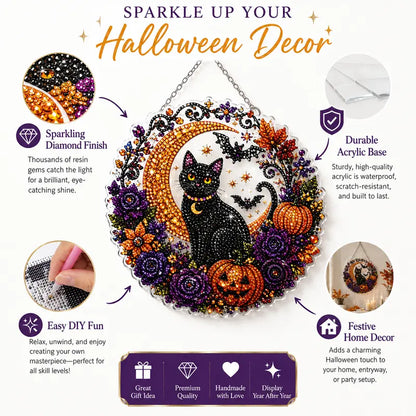 Halloween Christmas DIY Diamond Painting Suncatcher Kit