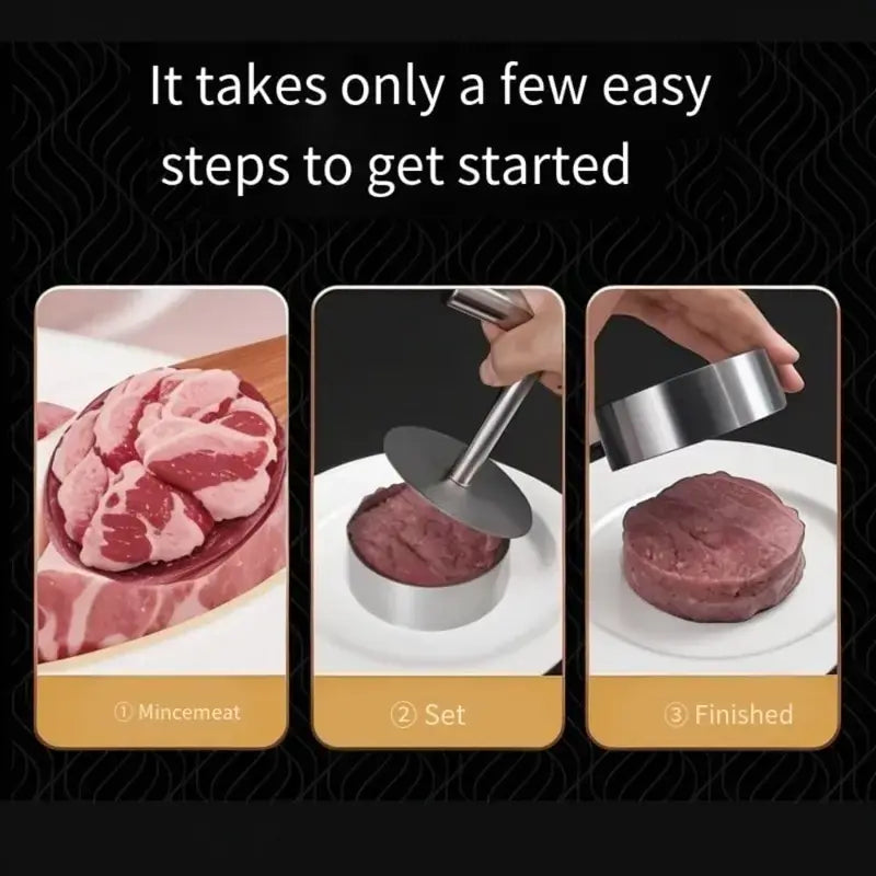 Stainless Steel Burger Press