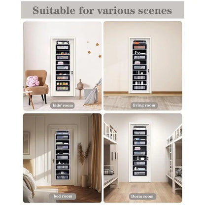 No-Drill Over-Door Storage Organizer