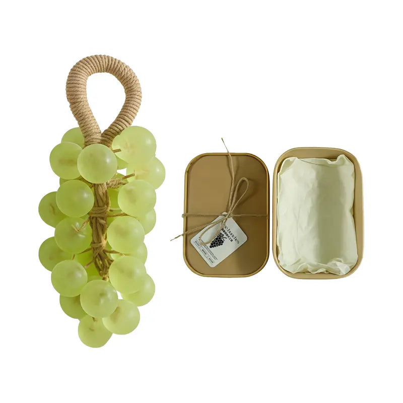 Handmade Transparent Gemstone Grape Soap Cluster