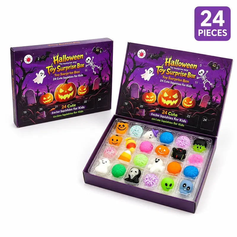 24-Piece Halloween Squishy Countdown Surprise Box