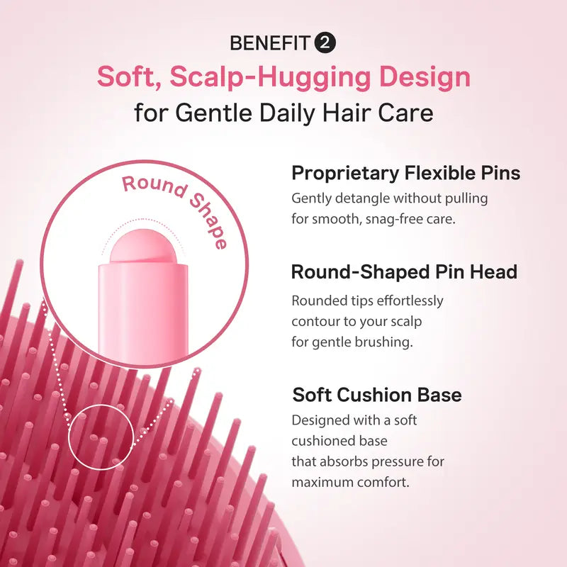 [NEW]Ribbon Cherry Glass Hair Brush