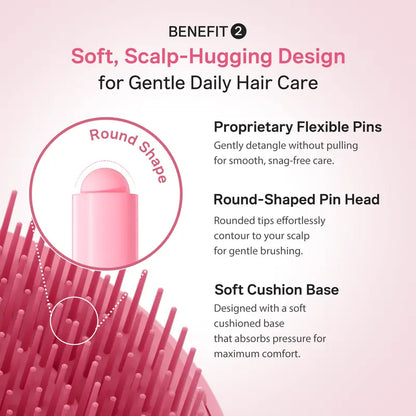 [NEW]Ribbon Cherry Glass Hair Brush
