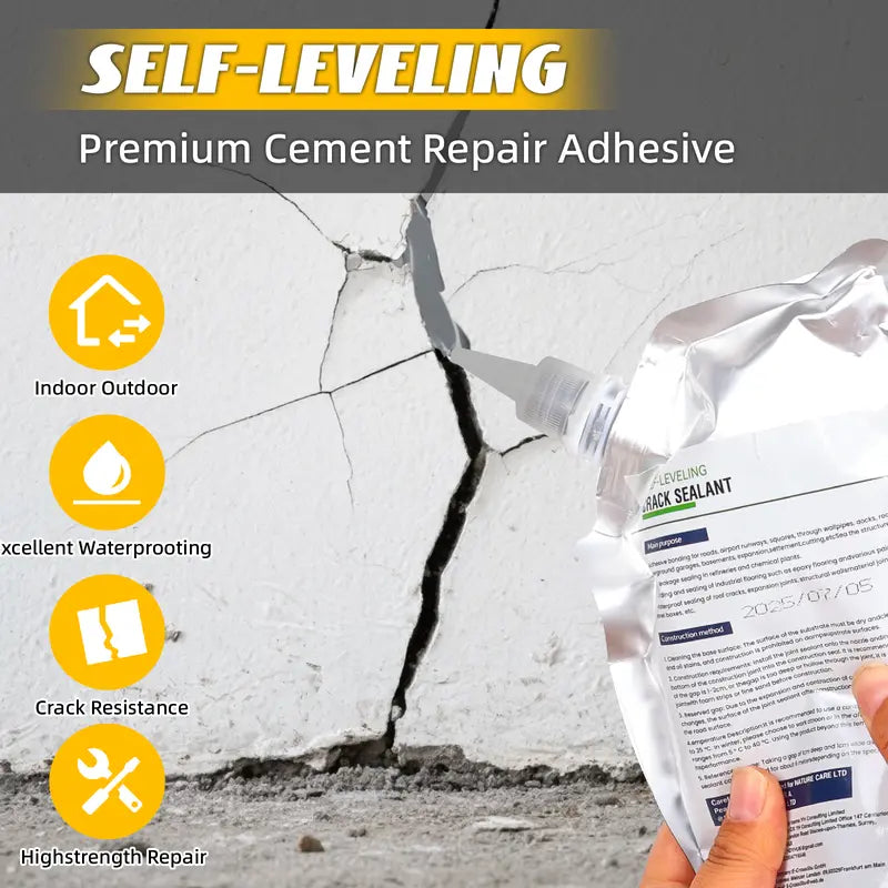 Self-Leveling Concrete Crack Repair Sealant