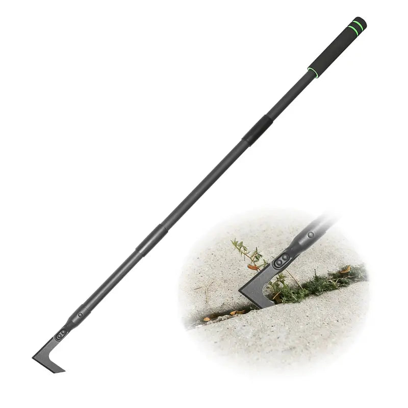 Crack Weeder – Adjustable Long Handle Weed Puller for Sidewalks, Pavers & Lawns