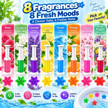 [42 Flowers Value Pack] Flower Toilet Cleaning Gel Stamps