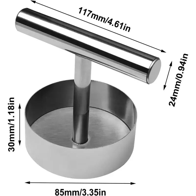 Stainless Steel Burger Press