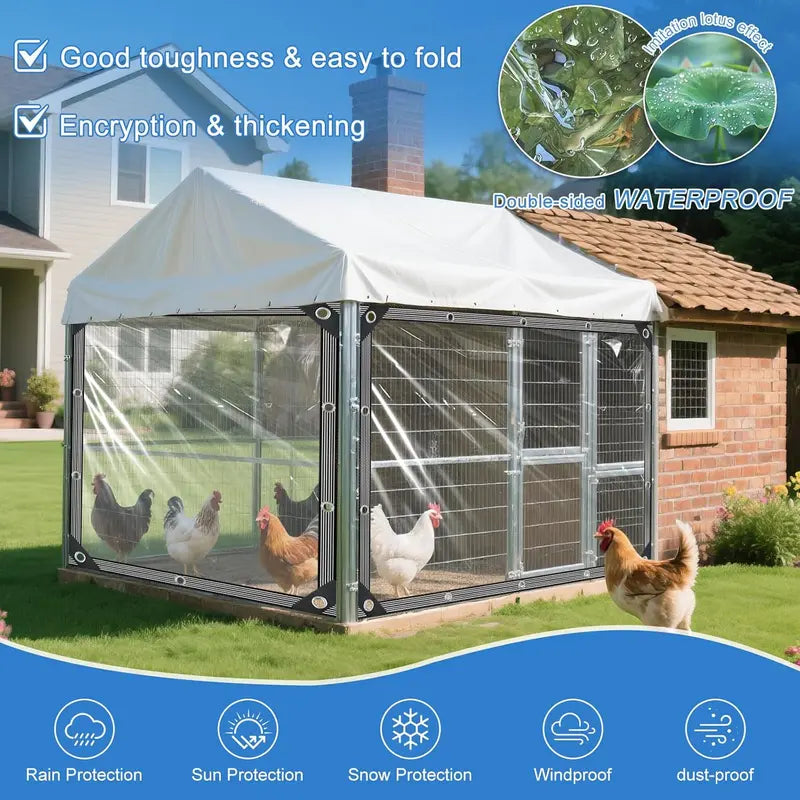Heavy-Duty Clear Waterproof Tarps