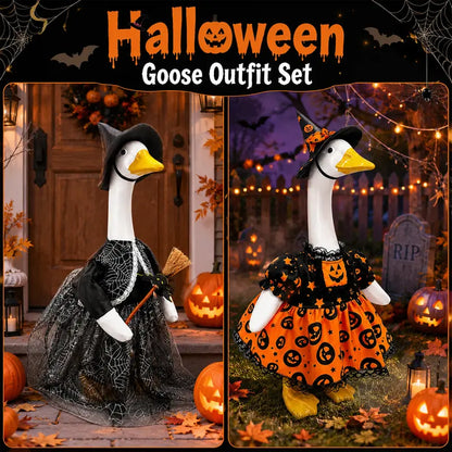 Halloween Porch Goose Costumes Set