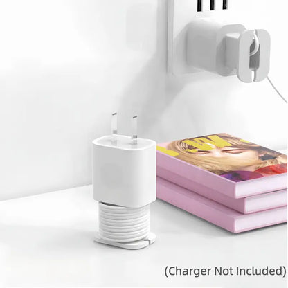 2 in 1 Silicone Charger Protector with Cord Wrap