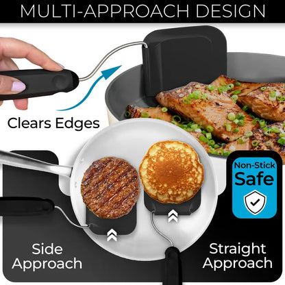 7-Angle Adjustable Spatula with 2 Replaceable PPSU Heads