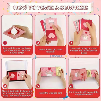 Surprise Explosion Cash Gift Box