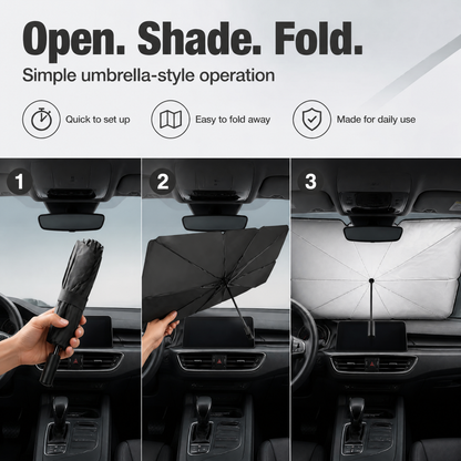 Foldable Car Windshield Sunshade Umbrella