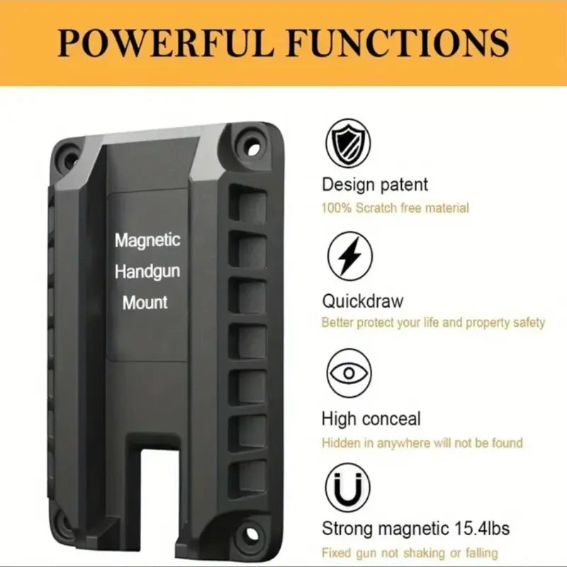 Magnetic Vehicle Firearm Mount Bracket