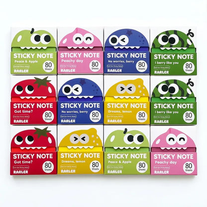 Transparent Pull-Out Glitter Sticky Notes (12 Boxes, 960 Total)