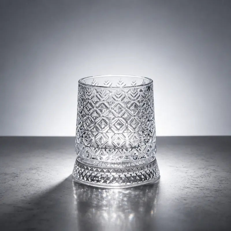 Luxury 360° Spinning Crystal Glass