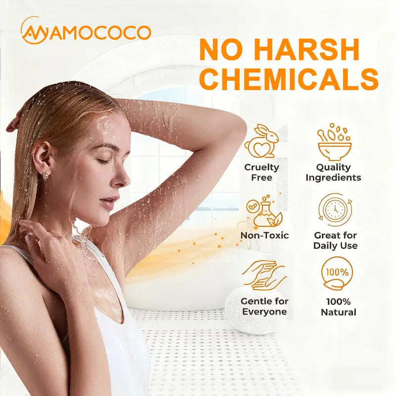 Turmeric and Vitamin C body wash product features for shower care