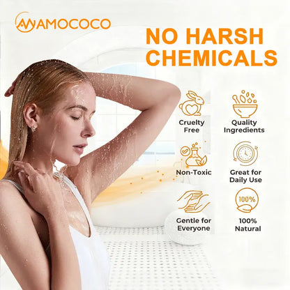 Turmeric and Vitamin C body wash product features for shower care