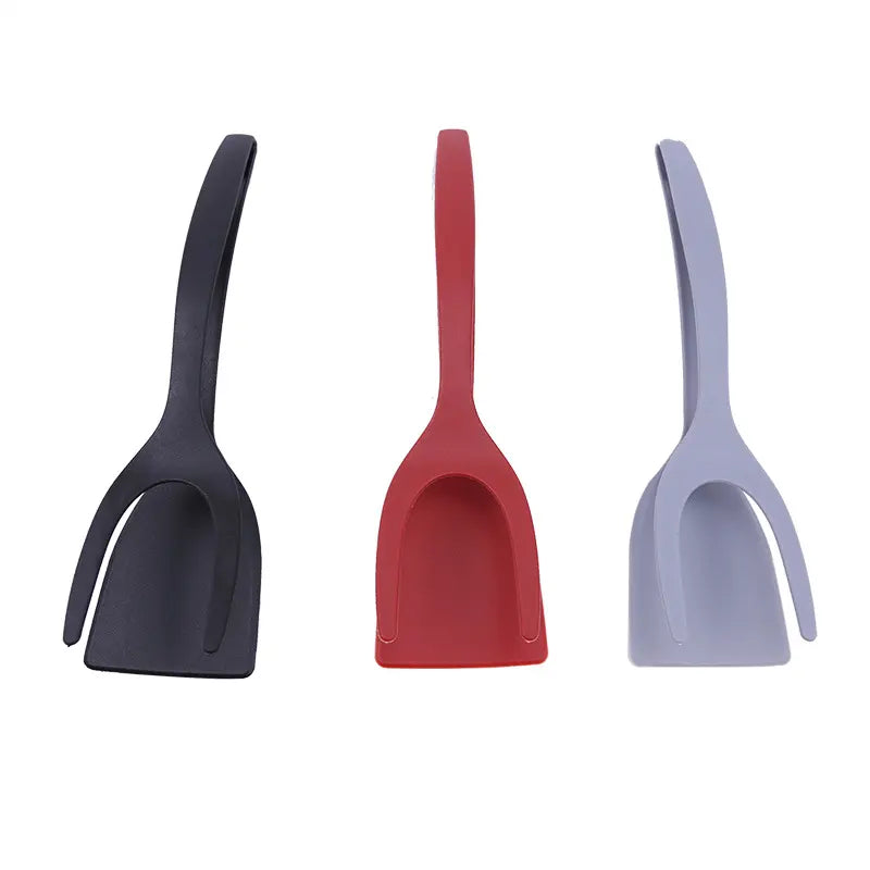 2-in-1 Grip & Flip Spatula Tongs