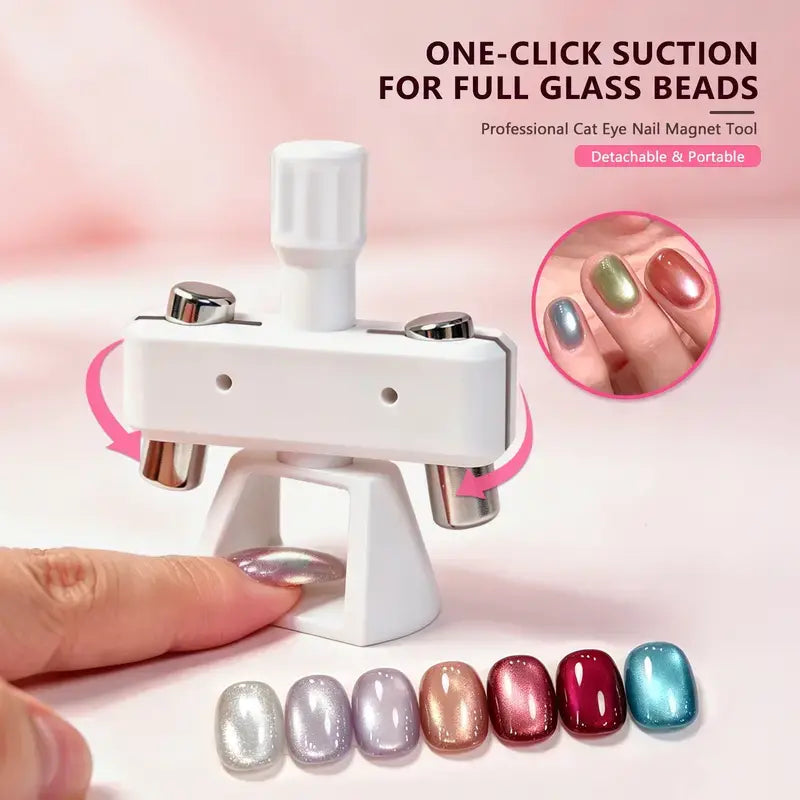 360° Automatic Rotating Cat-Eye Nail Magnet