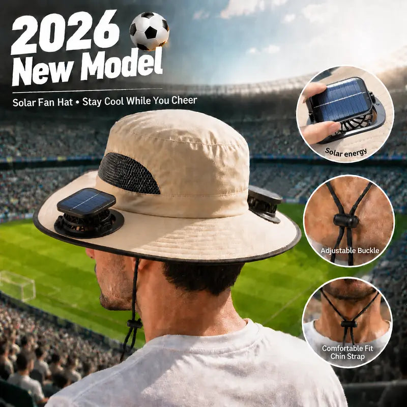Solar Cooling Fan Bucket Hat