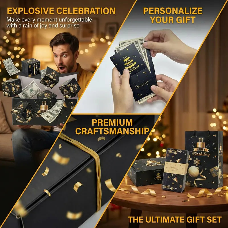 Surprise Explosion Cash Gift Box