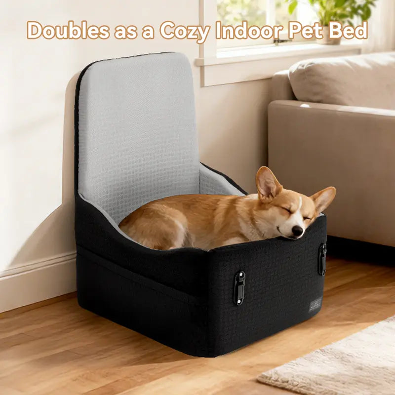 Dog Car Booster Seat with Patented Safety Buckles